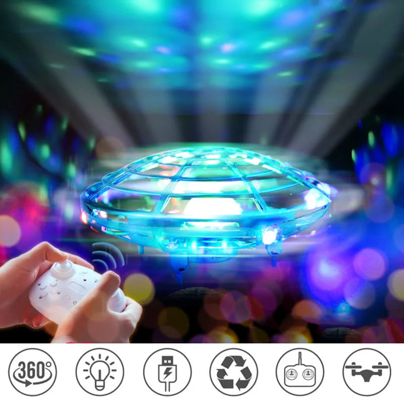 Mini RC UFO Drone LED Light Gesture Sensing