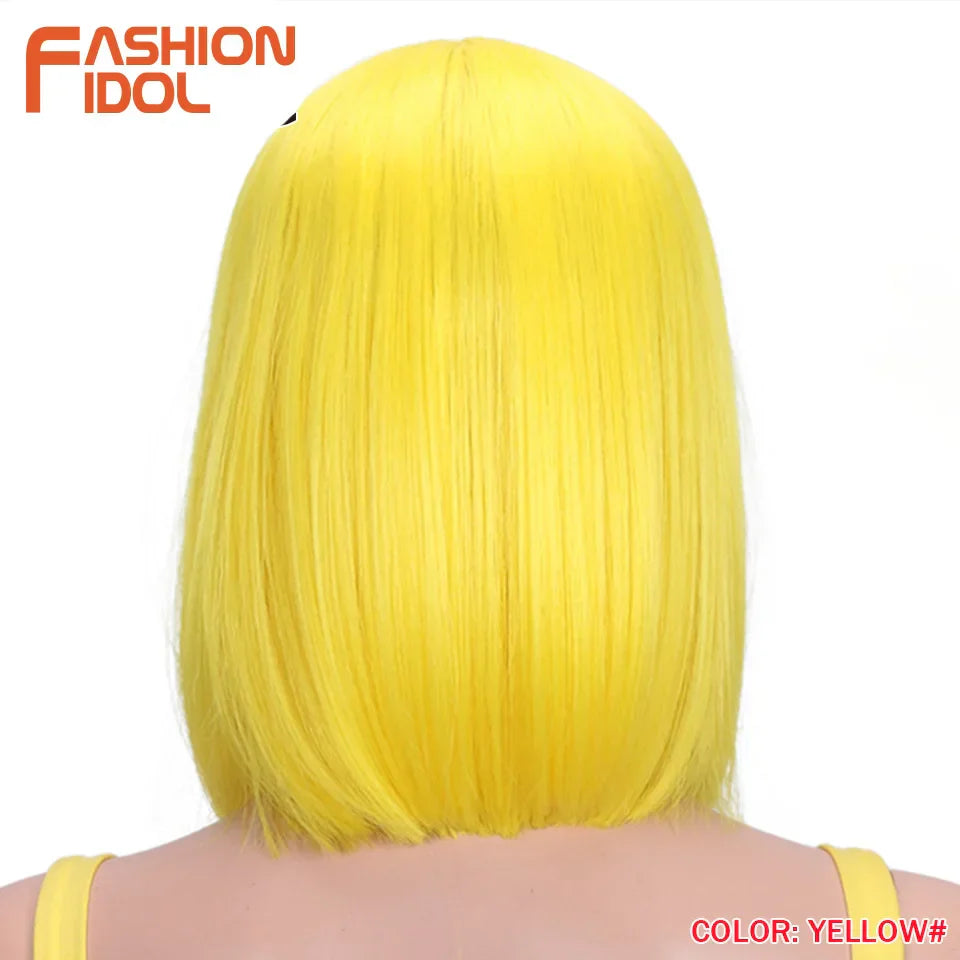 FASHION IDOL 10 Inch Bob Wigs Straight Hair