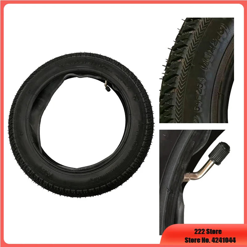 Pneumatic wheel tire 14x2.50 64-254 tyre inner tube fits for 14 Inch Electric bicycle electric vehicle 14*2.50 outer