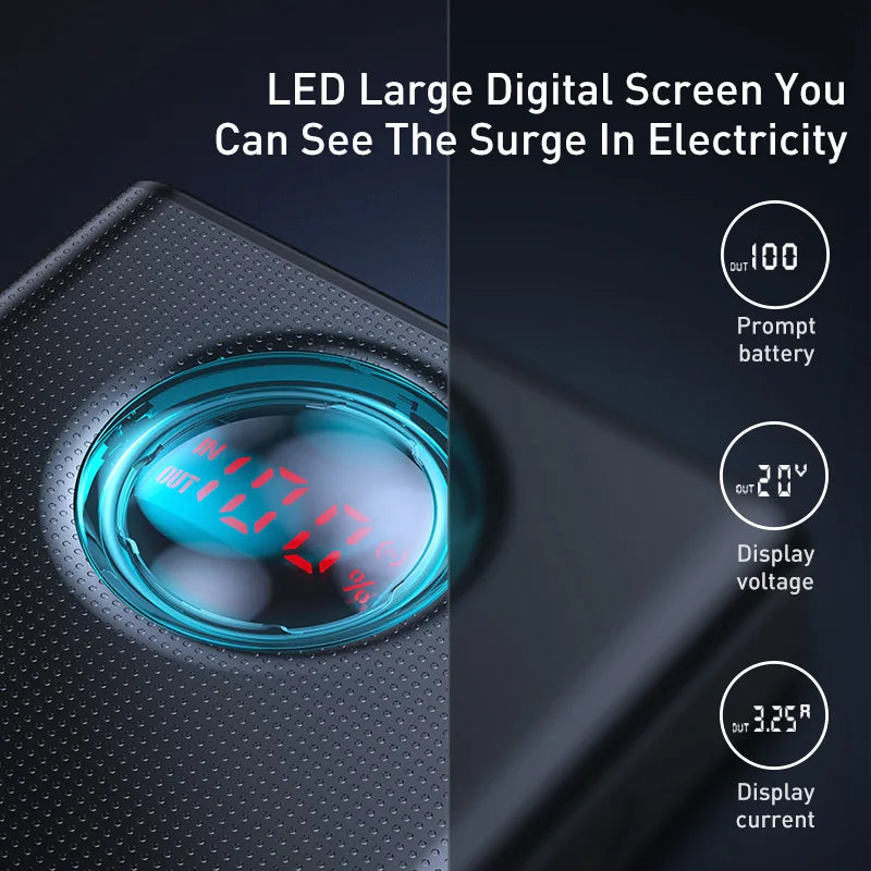 Baseus 65W Power Bank 30000mAh PD Quick Charge