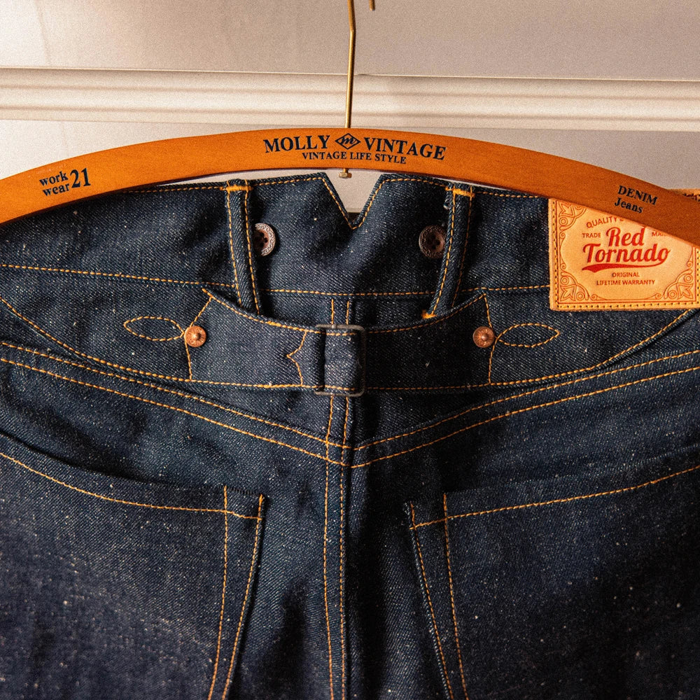 Red Tornado Tapered Jeans Vintage Men's Selvedge Denim