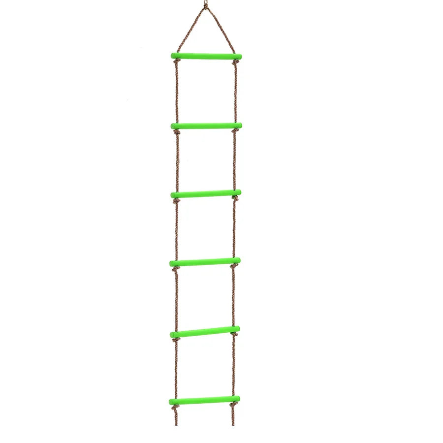 Wooden Rope Ladder Kids Fitness Toy Multi Rungs