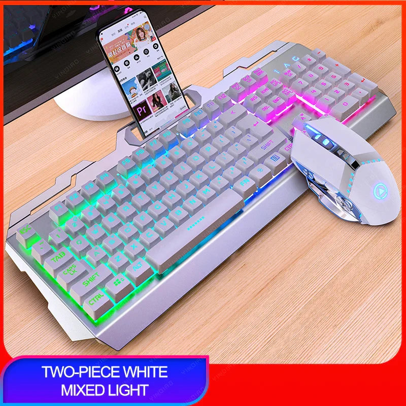 V2 Gaming Keyboard Mouse Headset Set Mechanical Feel