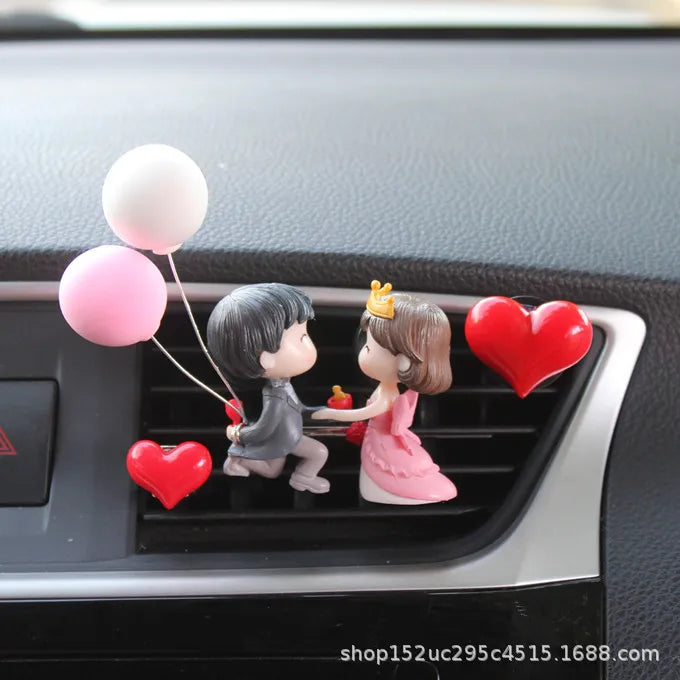 Car Air outlet clip Decoration Cute Cartoon Couples