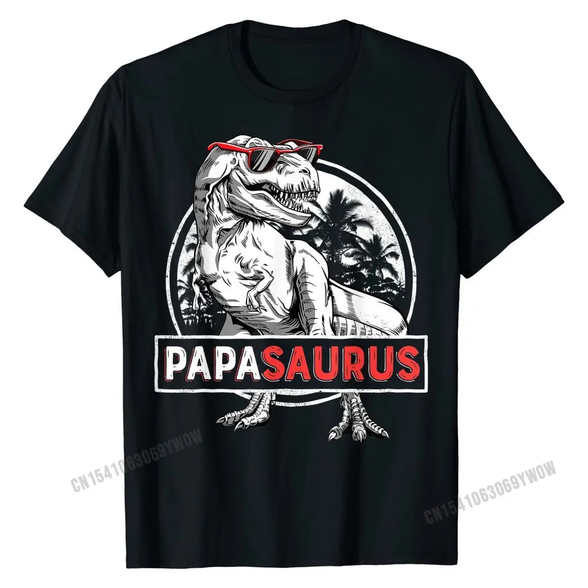 Papasaurus T shirt T rex Papa Saurus Dinosaur