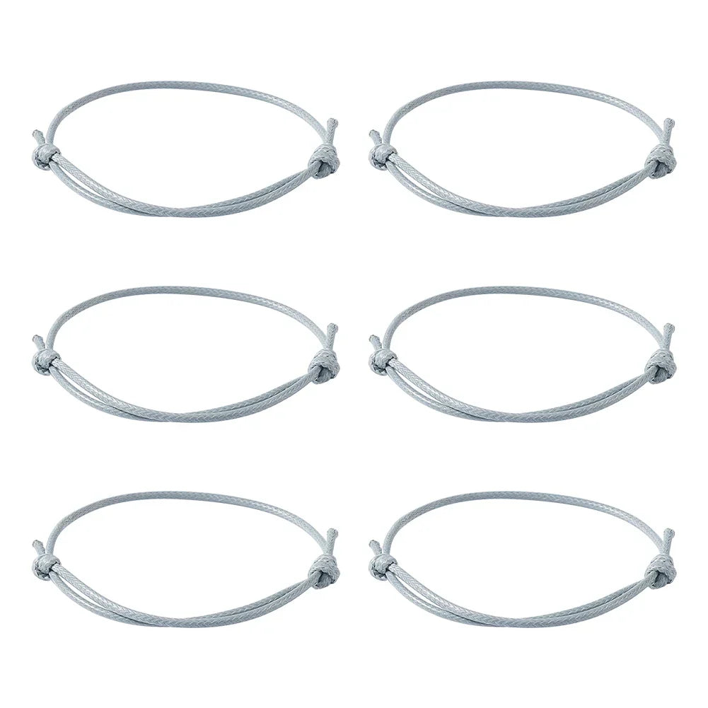 50pcs/lot Unisex Woven Korean Waxed Polyester Cord Bracelet