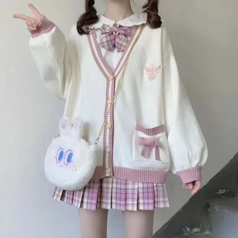 Japanese Girls Loli Vneck JK Uniforms Cute Sweet