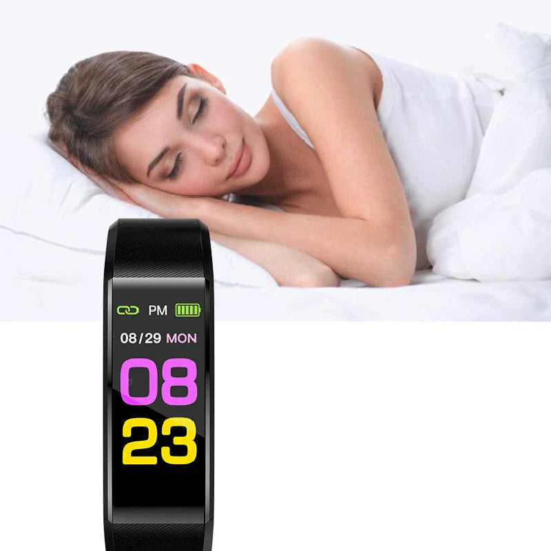 115 Plus Waterproof Smart Watch Wristband Fitness Tracker