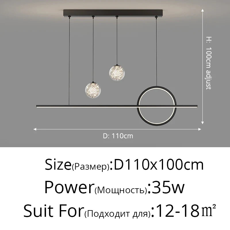 Nordic LED Pendant Lights Dining Table Kitchen Bedroom
