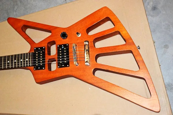 Factory customized goose shaped 6 electric guitar hollow