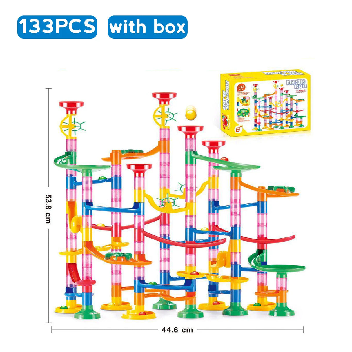 Marble Run Race Track Building Blocks Kids 3D