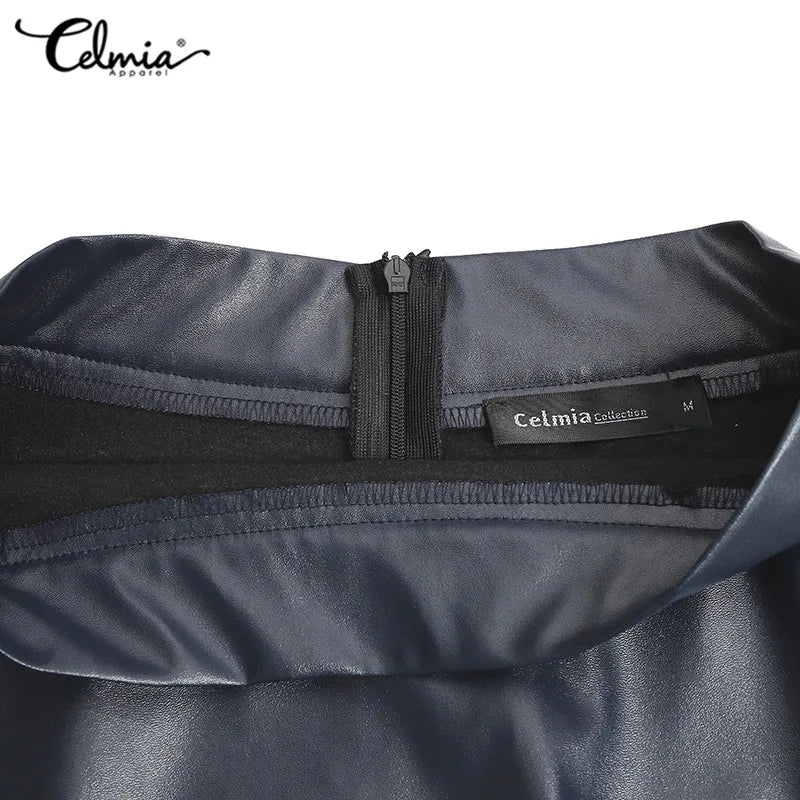 Plus Size Party Midi Skirt 2023 Autumn Women