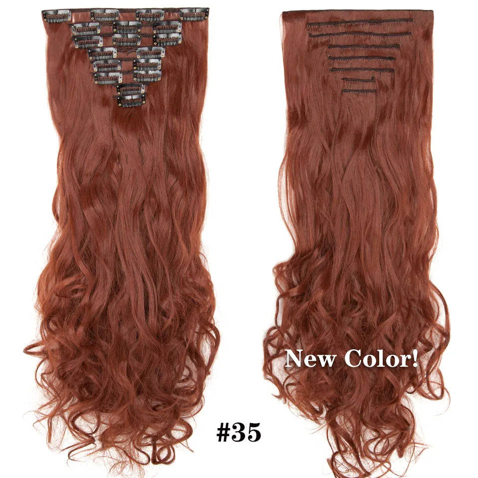 HAIRRO 24Inches 170g 36 Colors Long Straight Synthetic