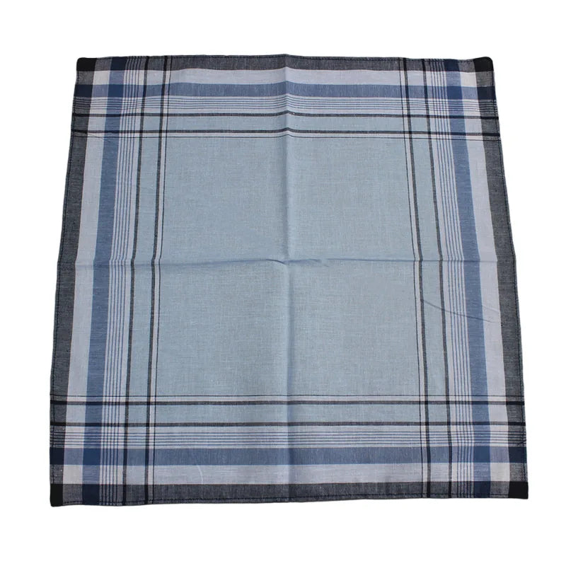 10Pcs Square Plaid Stripe Pocket for Wedding Party