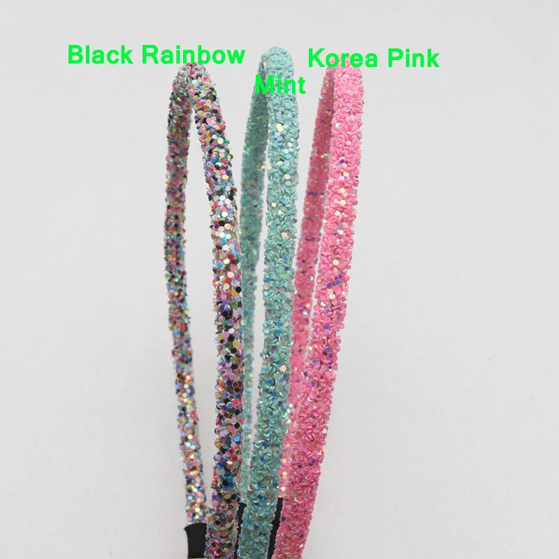 3 Piece New Girls Glitter Hair Accessories Kids