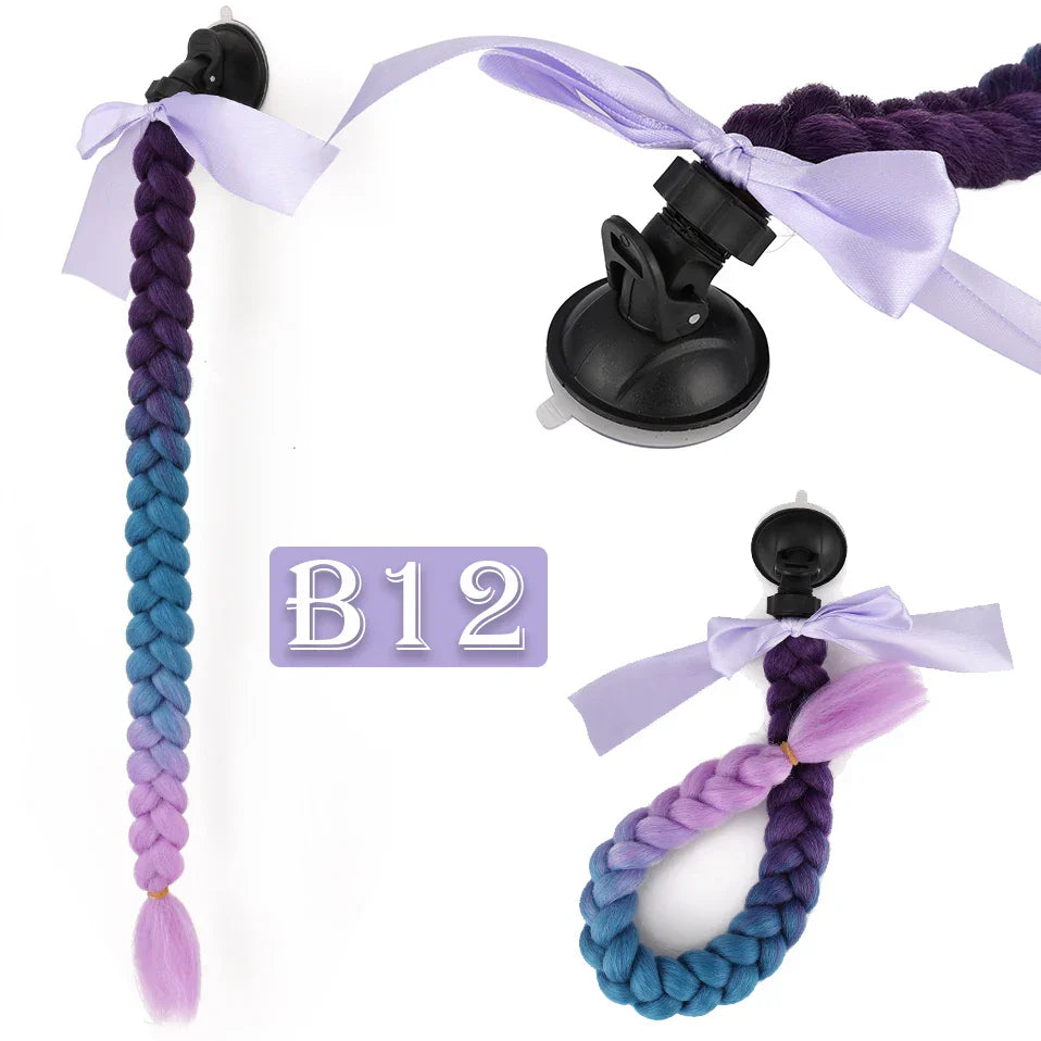 S-noilite Synthetic New Arrival Helmet Hair Ponytail Braid