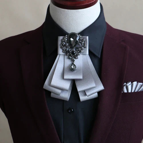 Handmade British Style New Diamond Bow Ties for