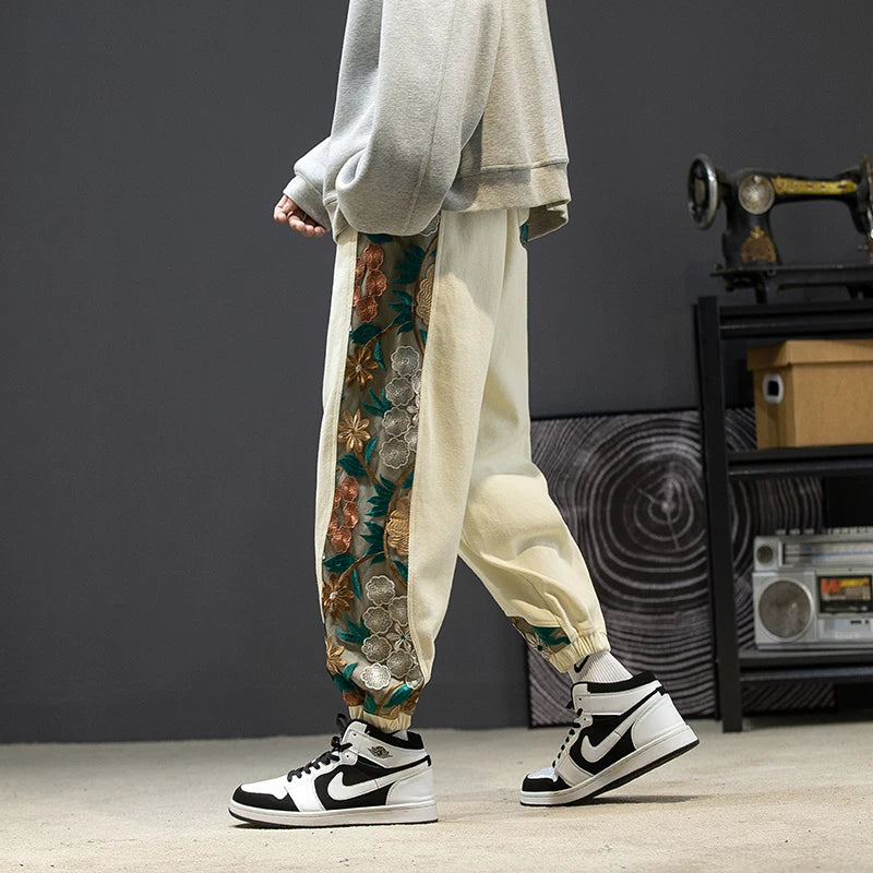 Spring Autumn Fashion Plus Size Casual Pants Men