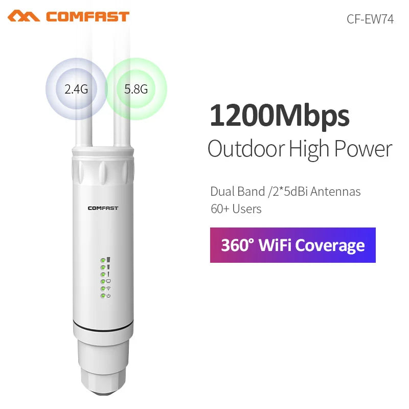 Comfast 300M/1200M Outdoor Access Point Wireless WiFi Extender