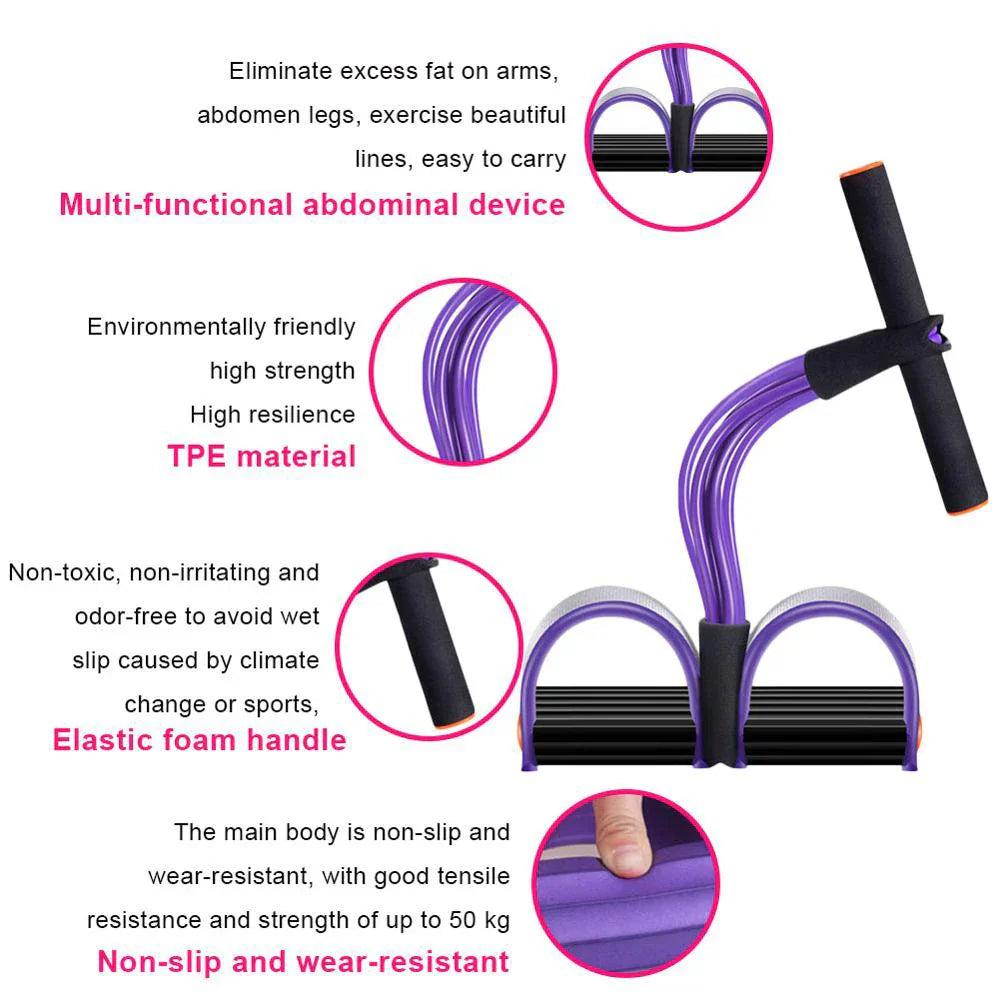 Indoor Fitness Resistance Bands Exercise Equipment Elastic Sit