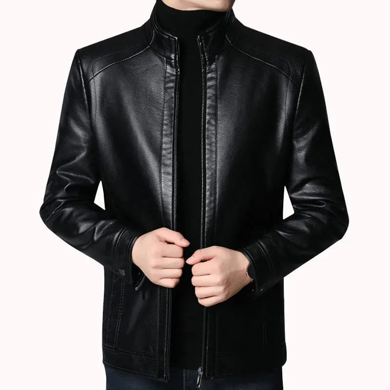 Men Leather Suit Jacket Men Slim Fit blazer