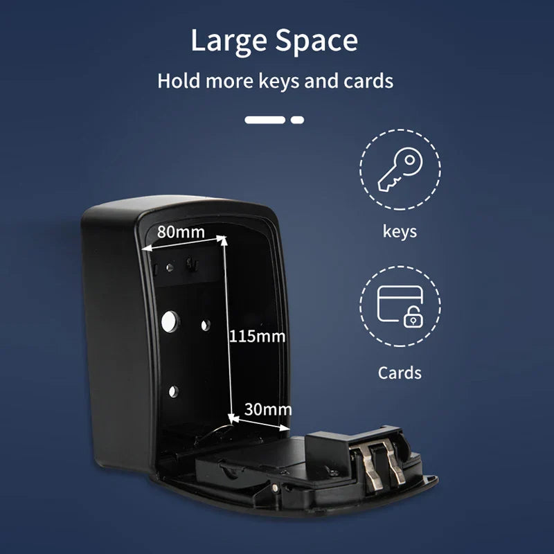 Tuya Smart Key Lock Box Wall Mounted Aluminum
