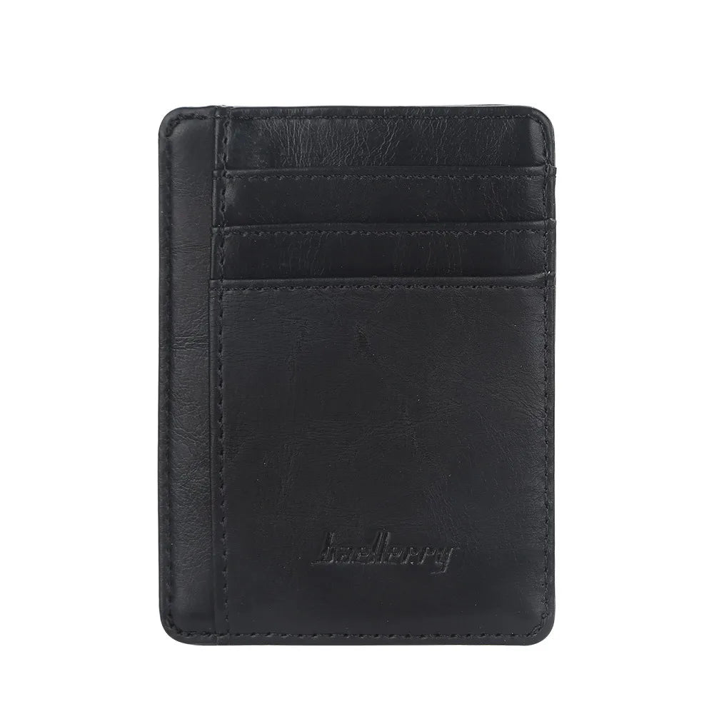 2022 Mini Men's Card Wallet – Customized PU Leather Holder