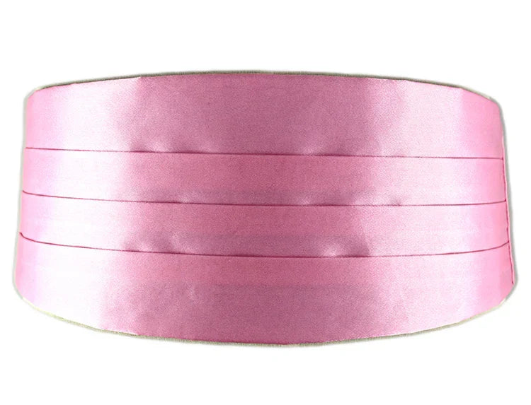 Men Classic Satin Cummerbund Elastic Bellyband Basic Tuxedo