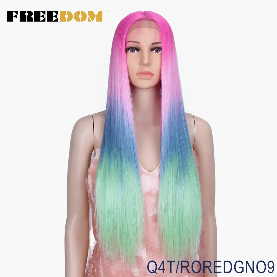 FREEDOM Synthetic Lace Front Wig 30 Inch Long