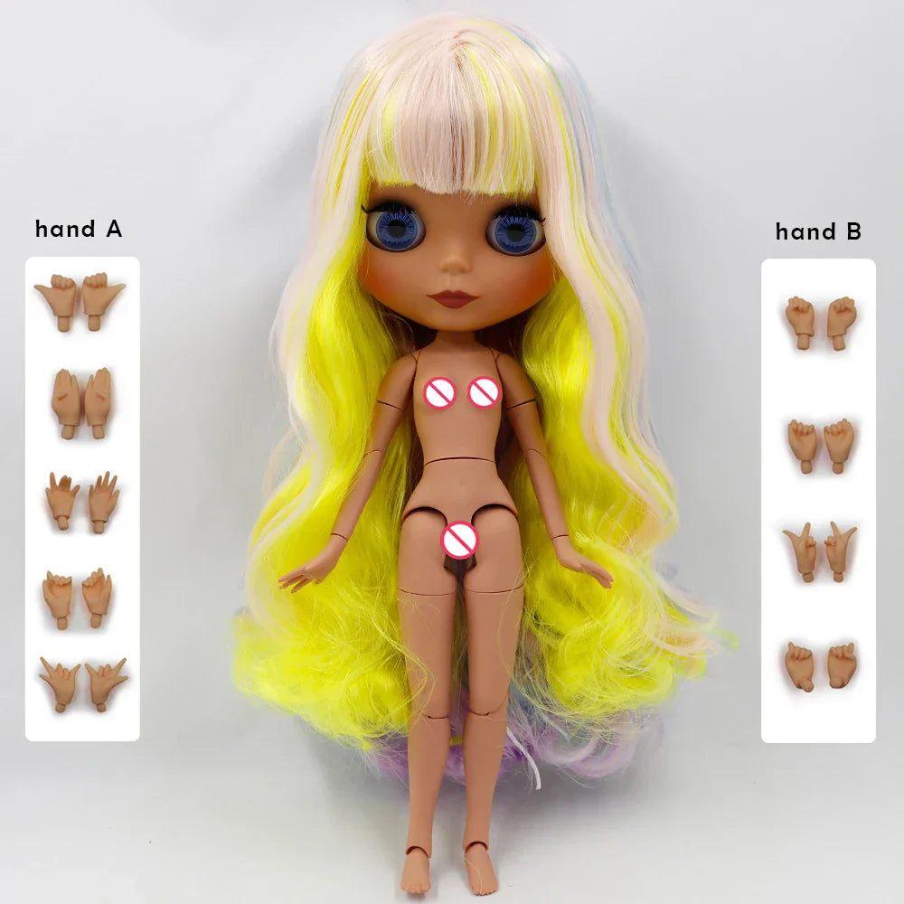 ICY DBS Blyth Doll 1/6 Joint Body DIY BJD toys Fashion Dolls girl gift Special Offer on sale with hand set A&B