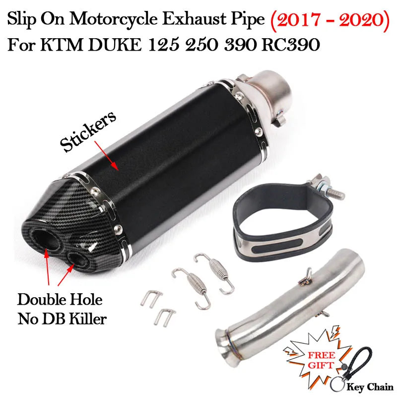 Slip on 51mm Motorcycle Exhaust System Muffler Escape