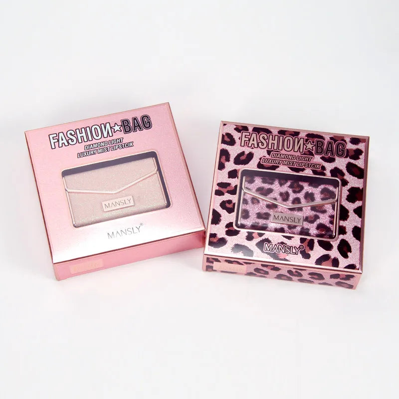 2Pcs Velvet Bag Style Silky Matte Lipstick Makeup
