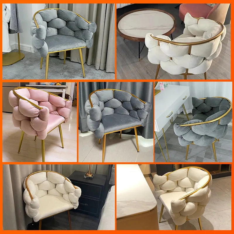 Nordic Ins Leisure Single Sofa Chairs Light luxury