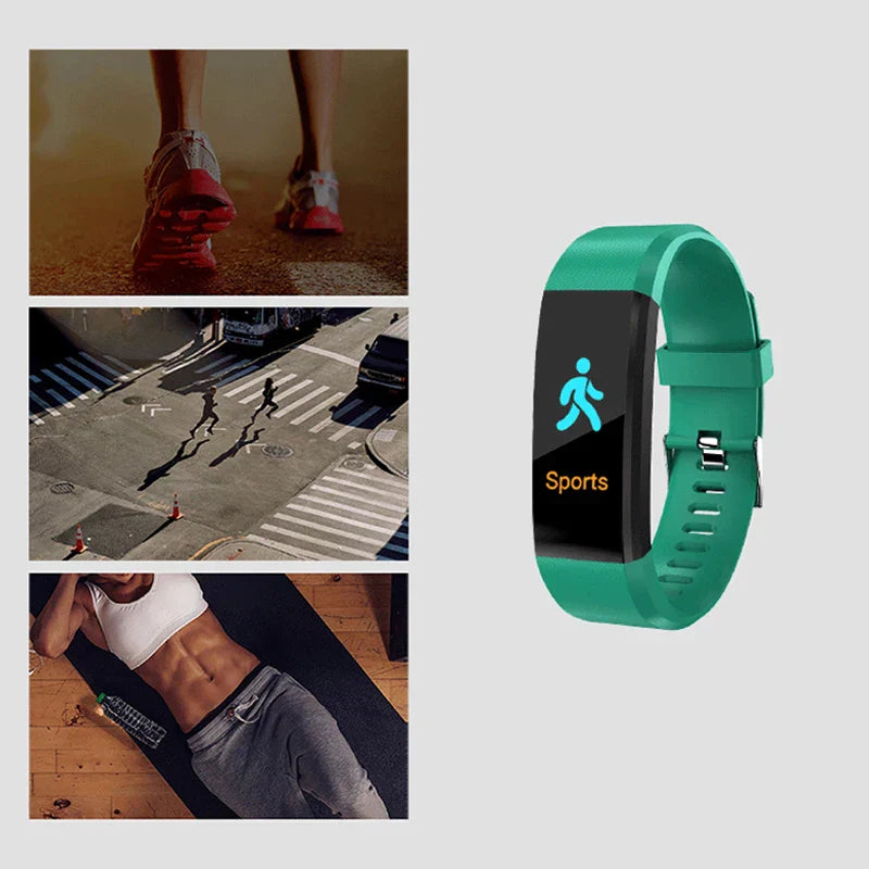 115 Plus Waterproof Smart Watch Wristband Fitness Tracker