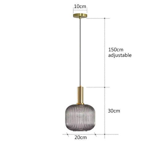Retro restaurant colorfull glass pendant lights Creative living
