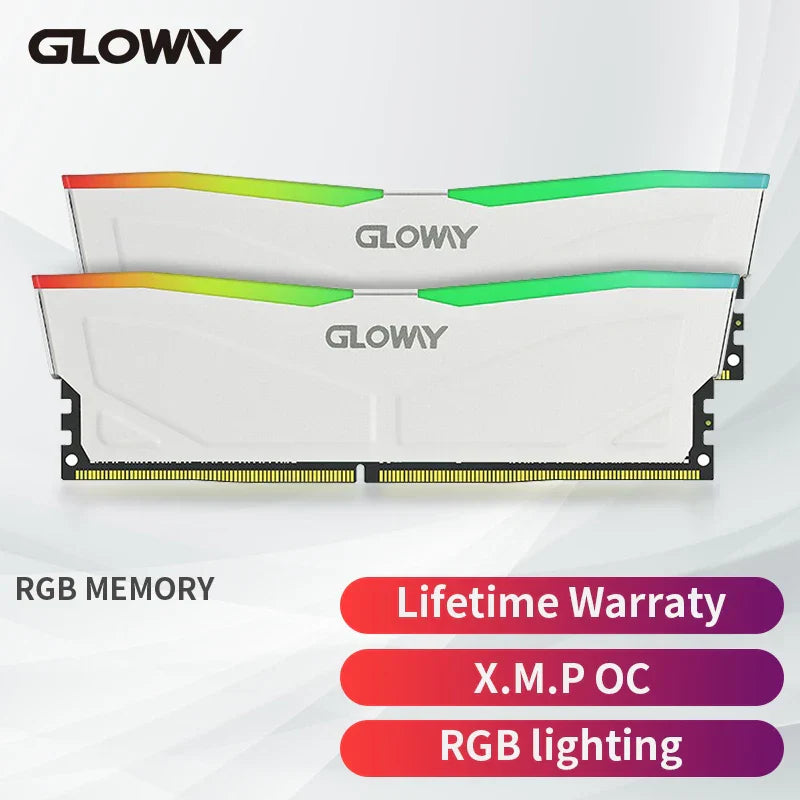 Gloway Memoria RAM DDR4 3200mhz RGB (8GBX2) 3600mhz