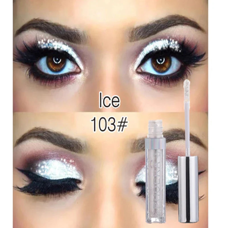 12colors Liquid Eye Shadow Waterproof Glitter Shimmer Easy