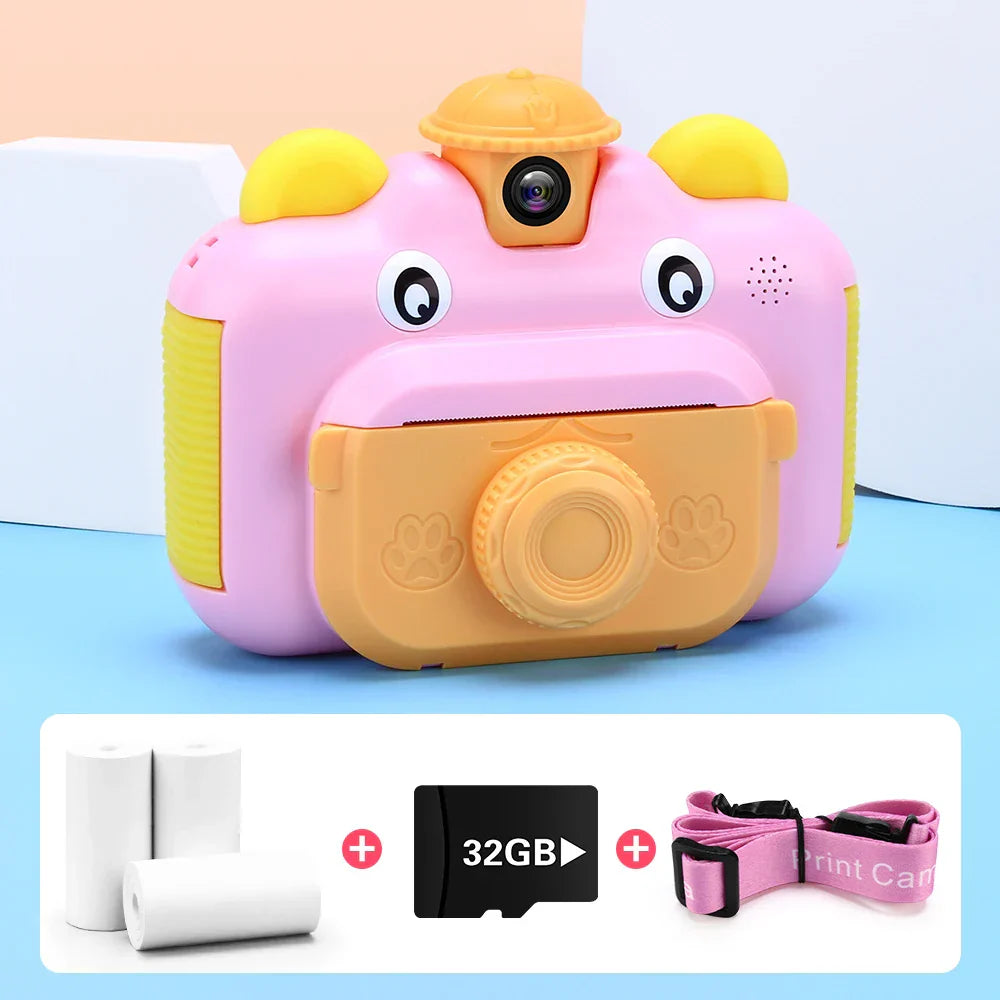 Kids Camera Instant Print Camera for Children 1080P