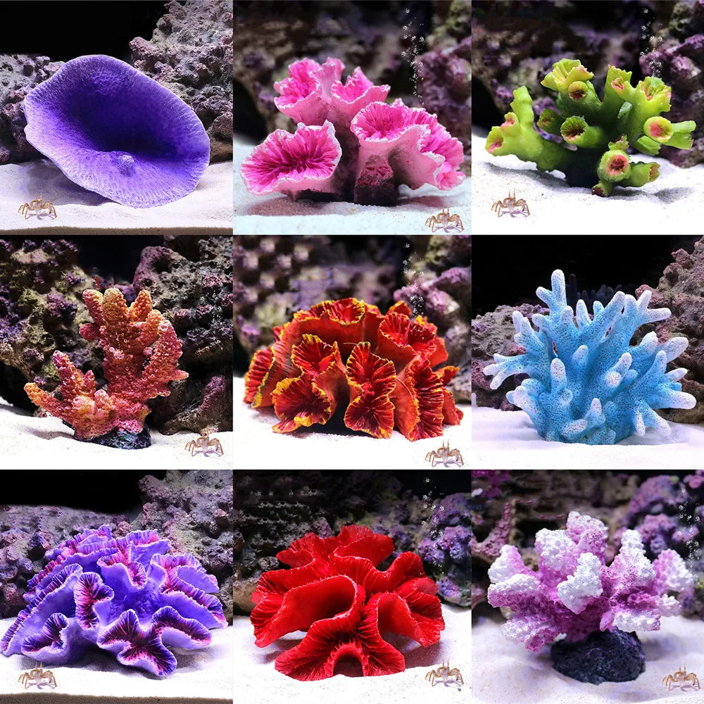 2022 New Artificial Resin Coral Reef Aquarium Ornaments