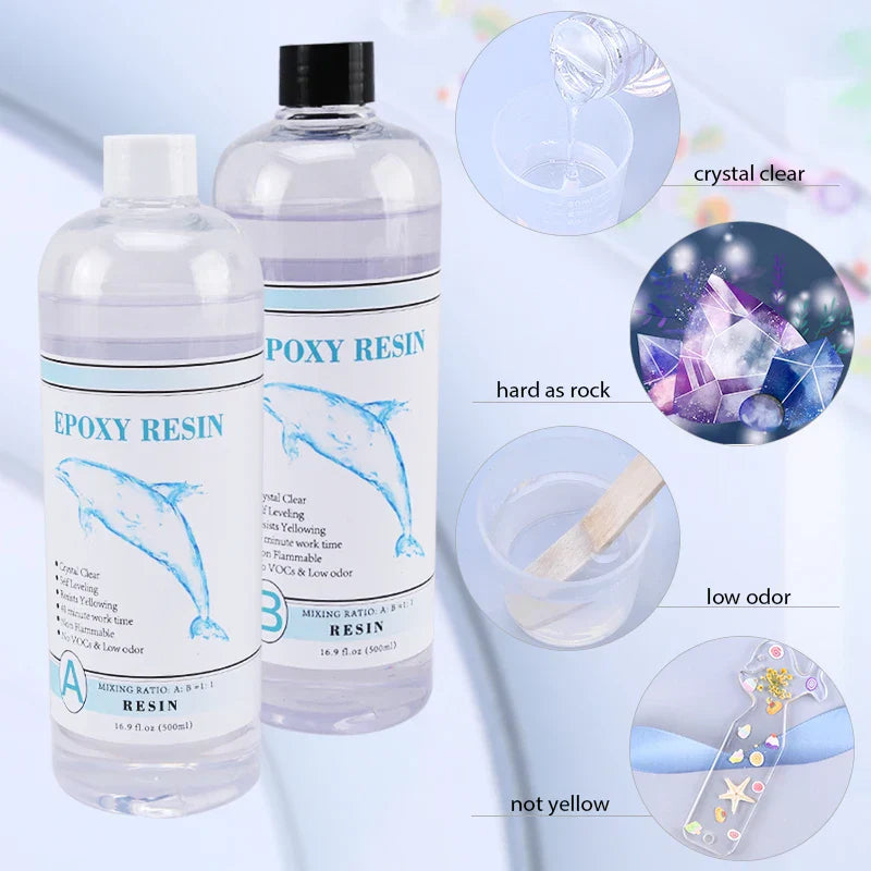 1:1 Clear Epoxy Resin Crystal Clear Art Resin