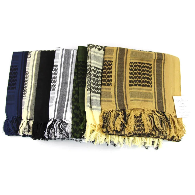 Military Arab Keffiyeh Shemagh Scarf Cotton Winter Shawl