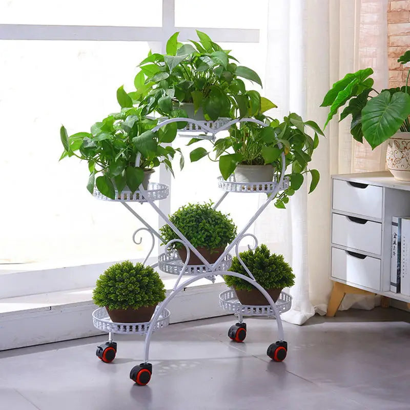 Plant Stand Metal Heart Shape Flower Pot Holder
