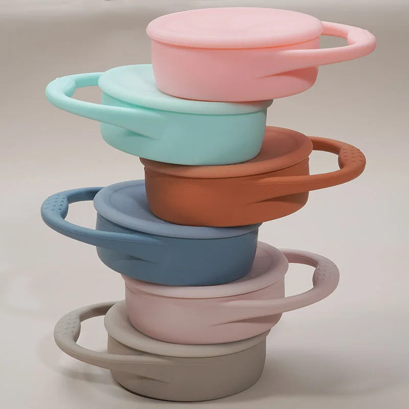 BPA Free Kids Silicone Food Storage Box Solid