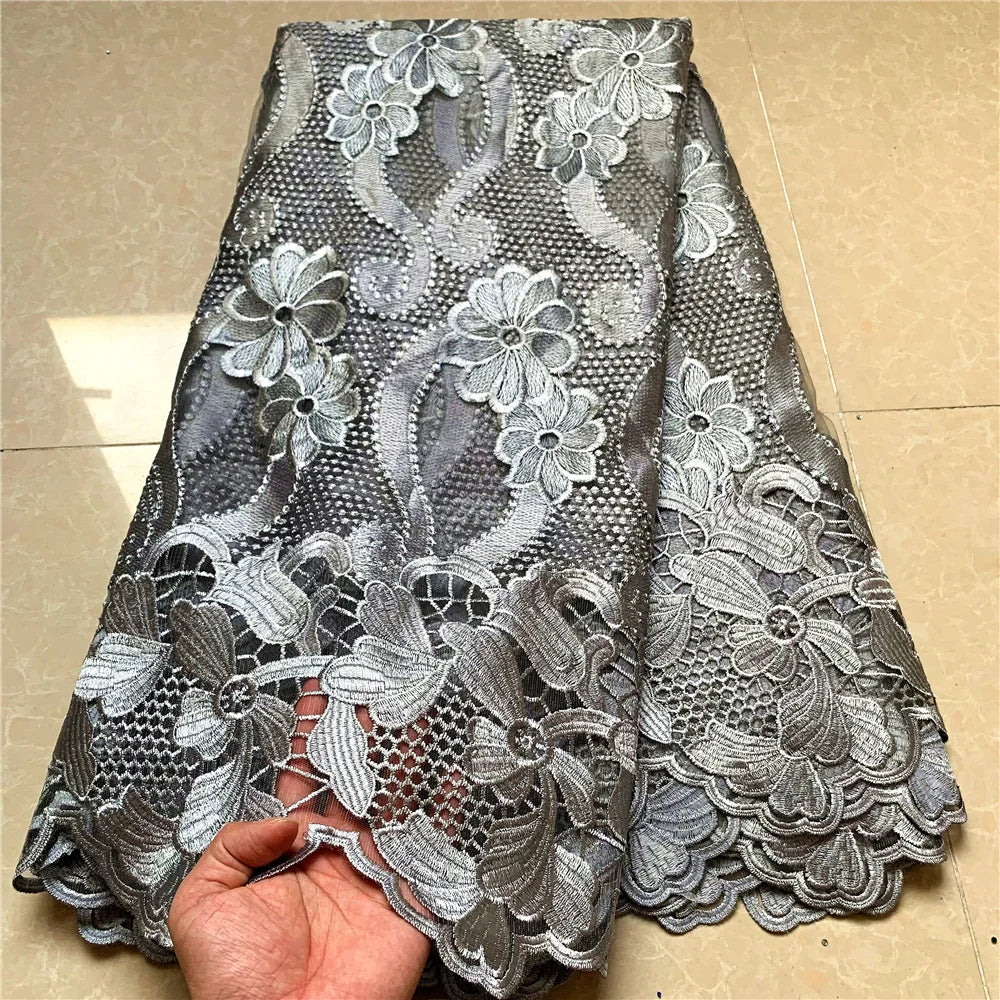 2022 High Quality African Nigerian French Tulle Lace