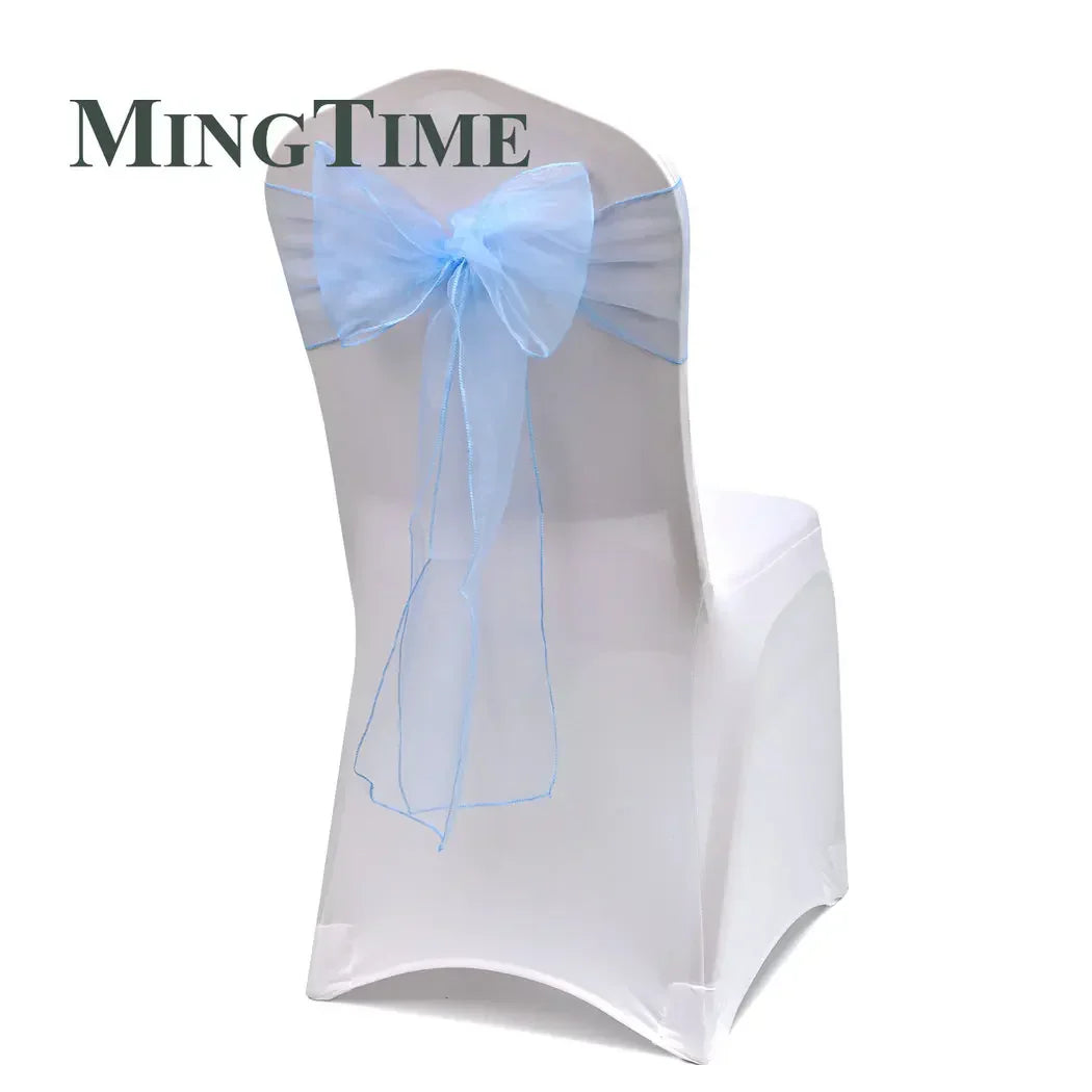 25pcs 275cm Sheer Organza Chair Sashes Band Ribbon