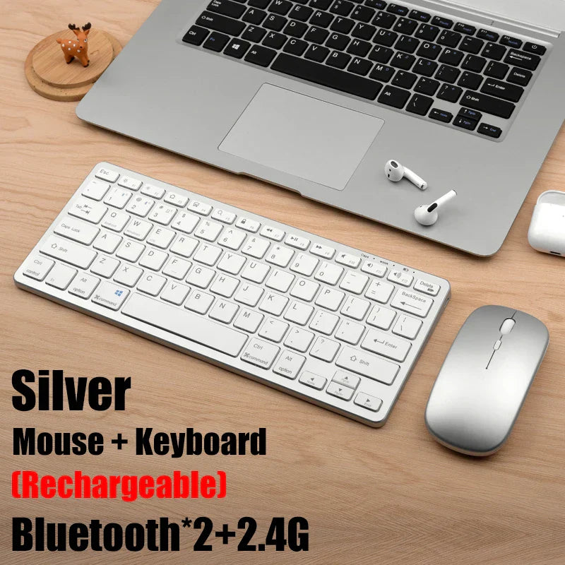 Wireless Keyboard Bluetooth 5.0&2.4G Mini Multimedia teclado bluetooth