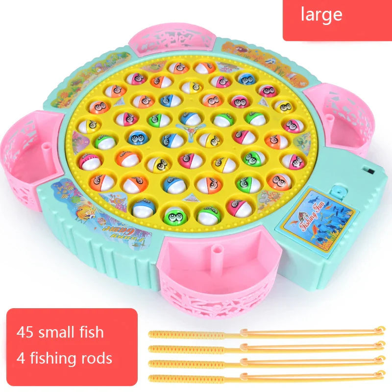 New Kids Fishing Toys Electric Rotating Fishing Play