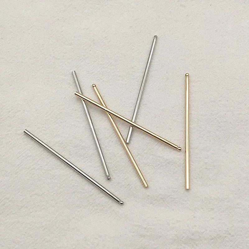 3060mm 100pcs Brass Pendants Cylinder Charm