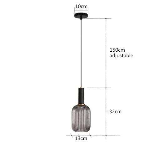 Retro restaurant colorfull glass pendant lights Creative living