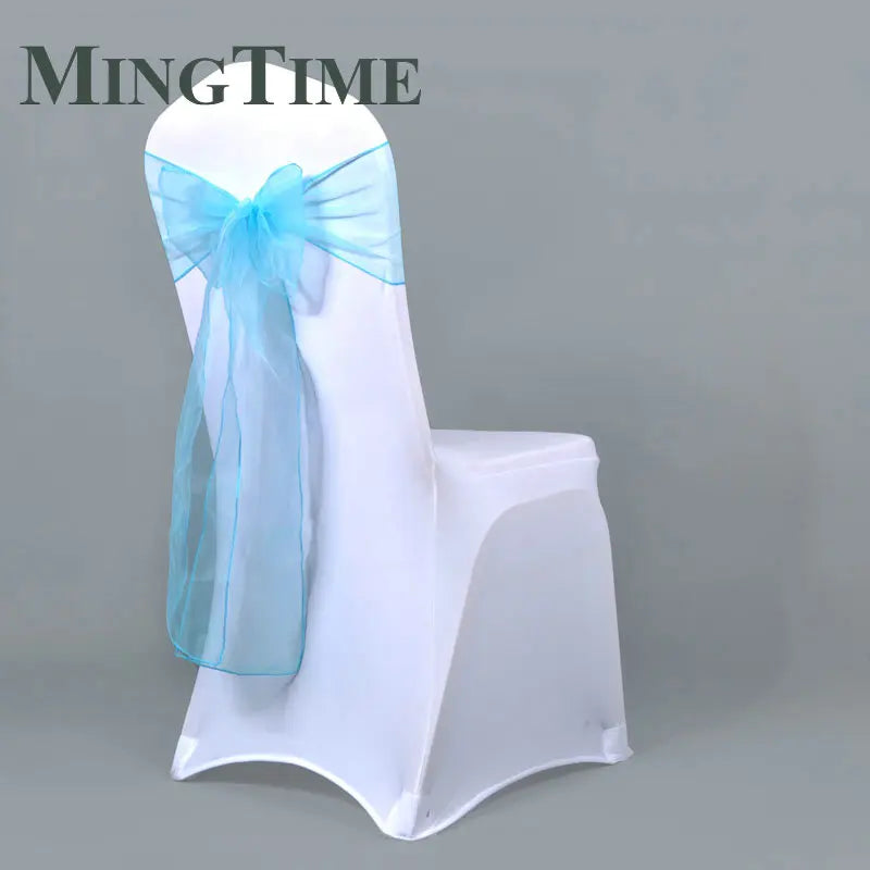 25pcs 275cm Sheer Organza Chair Sashes Band Ribbon